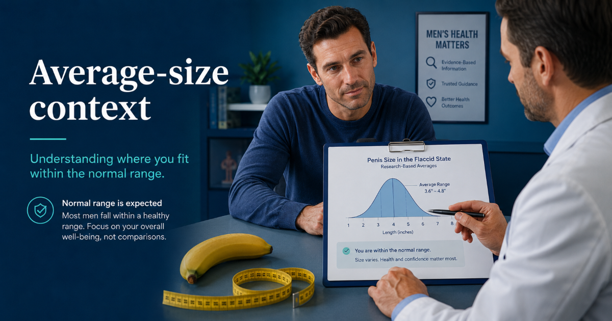 Average penis size and measurement context