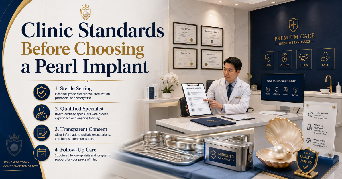 Safety standards to check before a pearl implant procedure
