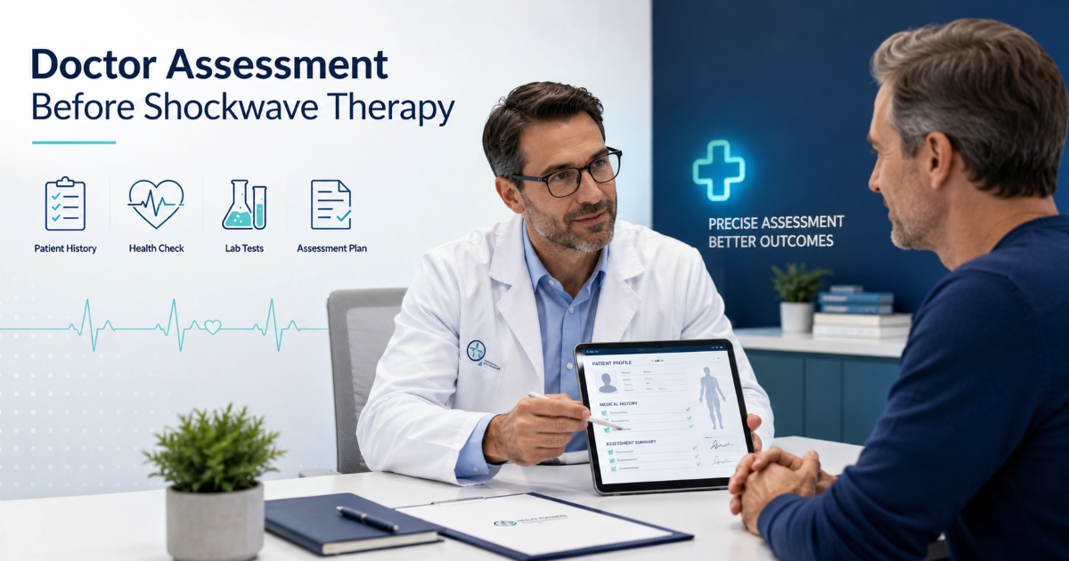 Doctor assessment for erectile dysfunction shockwave therapy