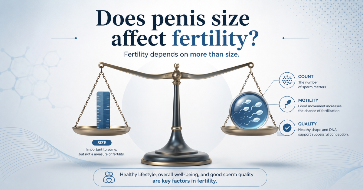 Male infertility and penis size concern consultation context