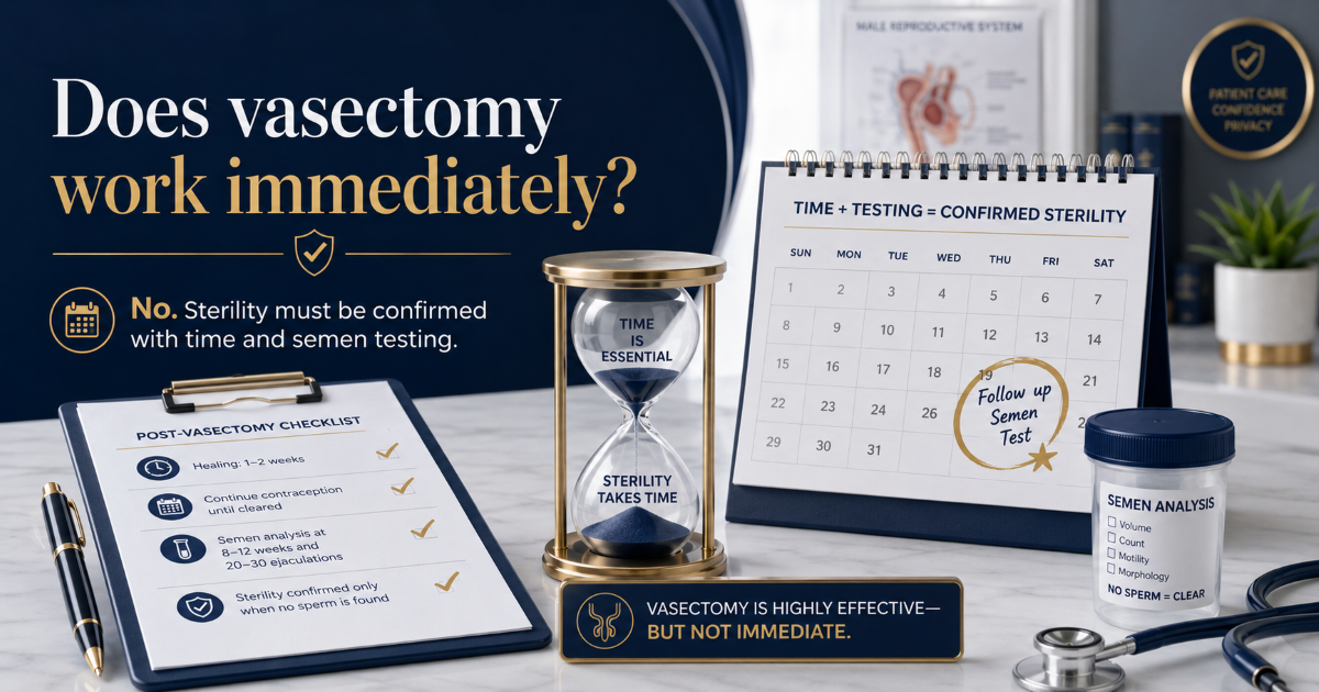 Semen clearance after vasectomy and contraception timing
