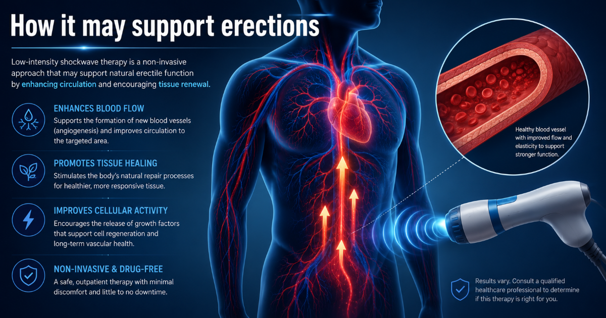How low-intensity shockwave therapy works for ED