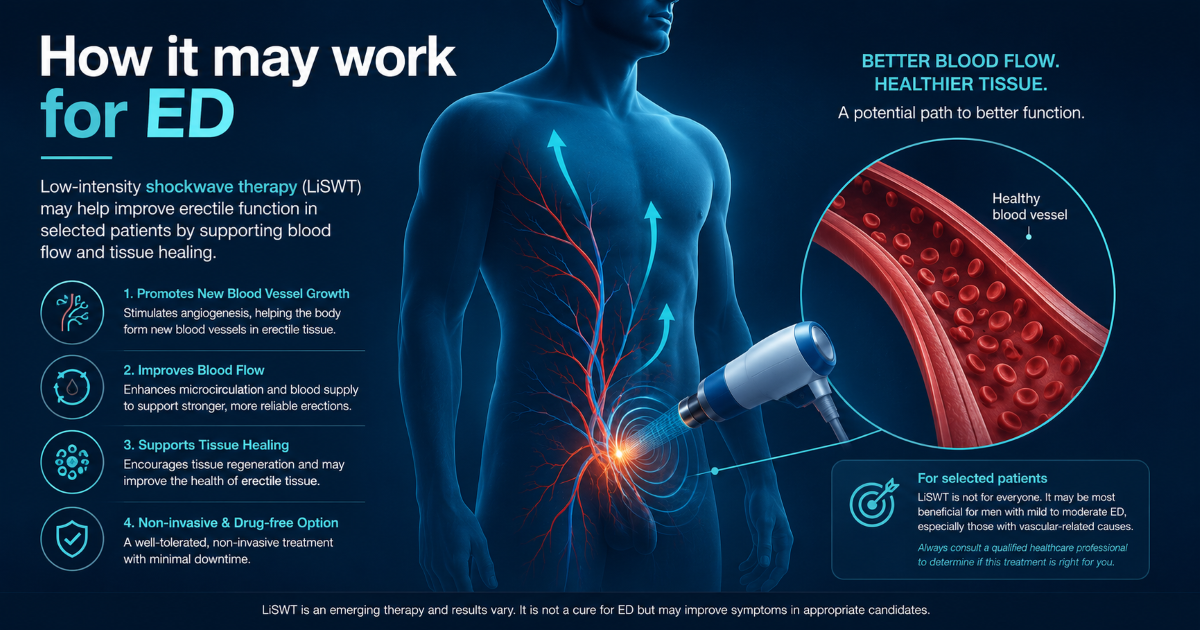 How shockwave therapy works for ED