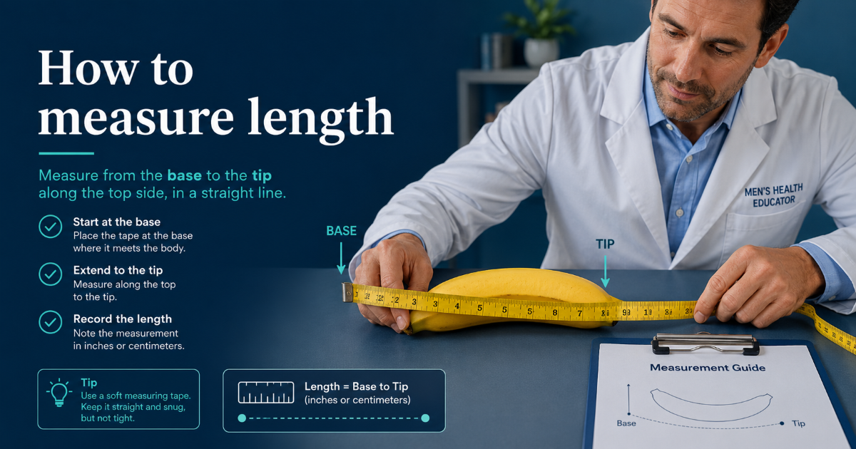 Measuring penis length and girth correctly