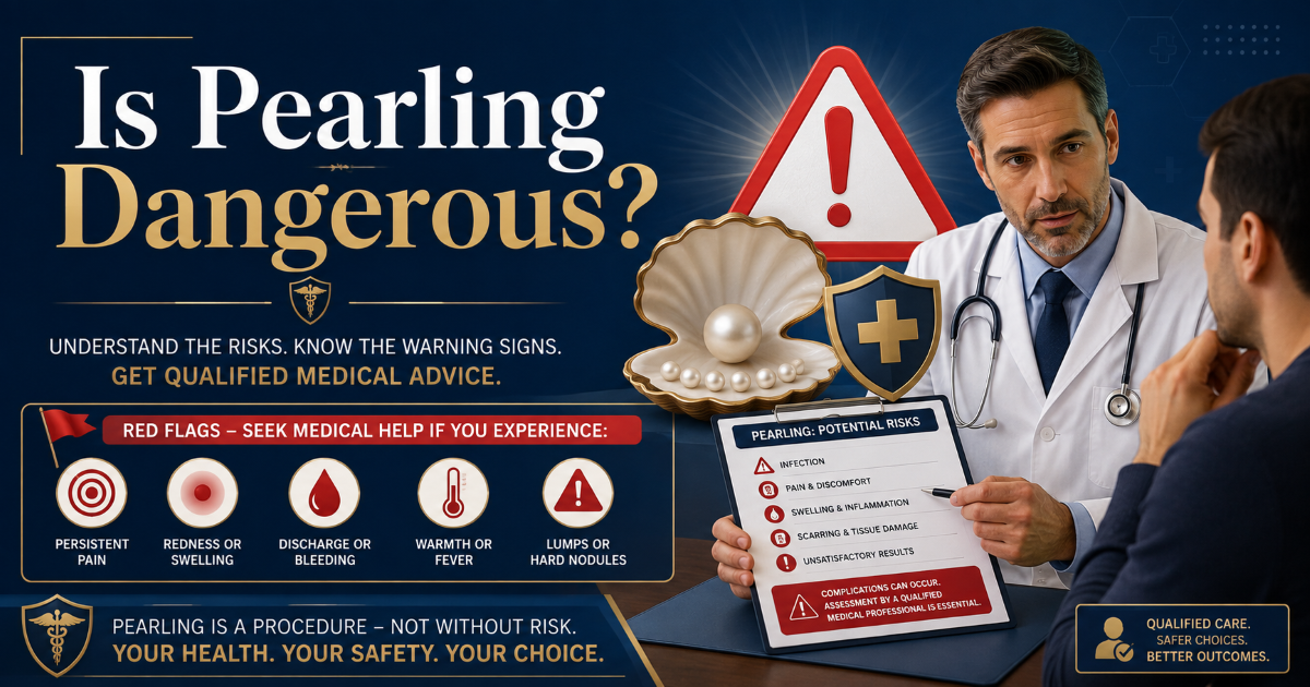 Pearling implant a pearl in the penis risk