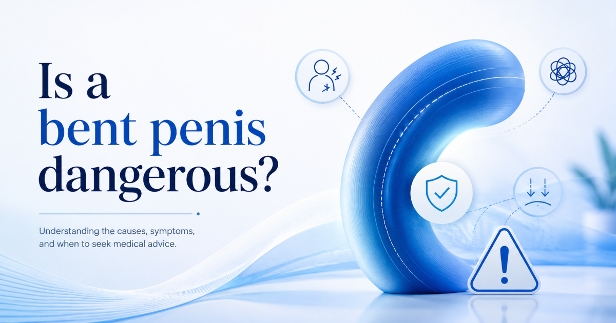 Penis curvature assessment for a bent penis