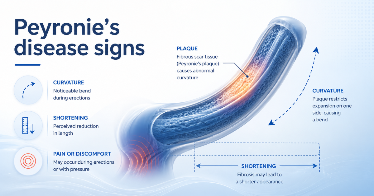 Stages of Peyronie's disease active and stable phase
