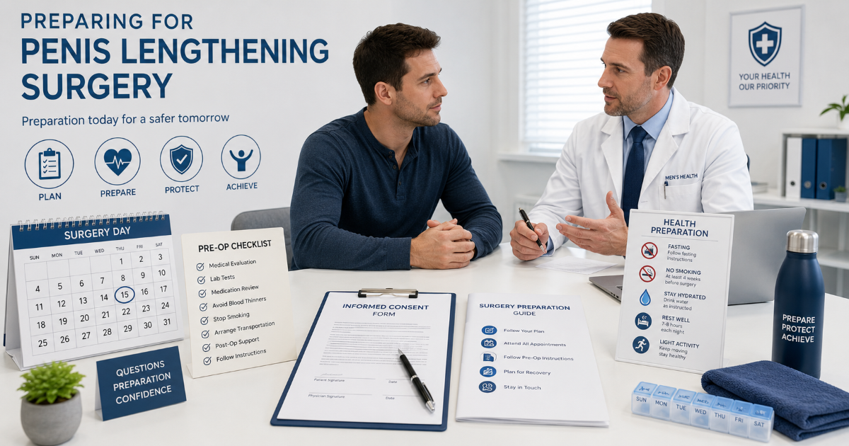 Preparing for penis lengthening surgery