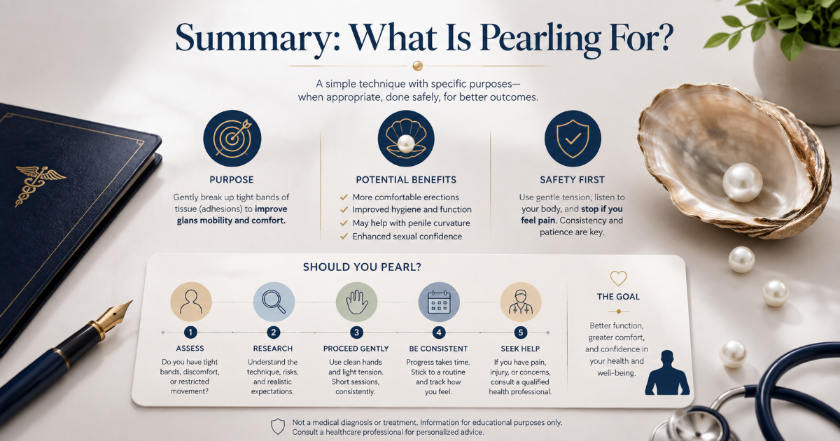 Summary of what pearling is for