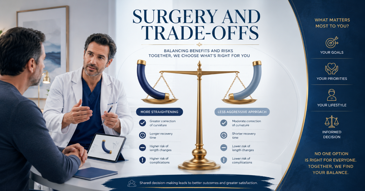 Curved penis surgery and Peyronie's disease treatment planning