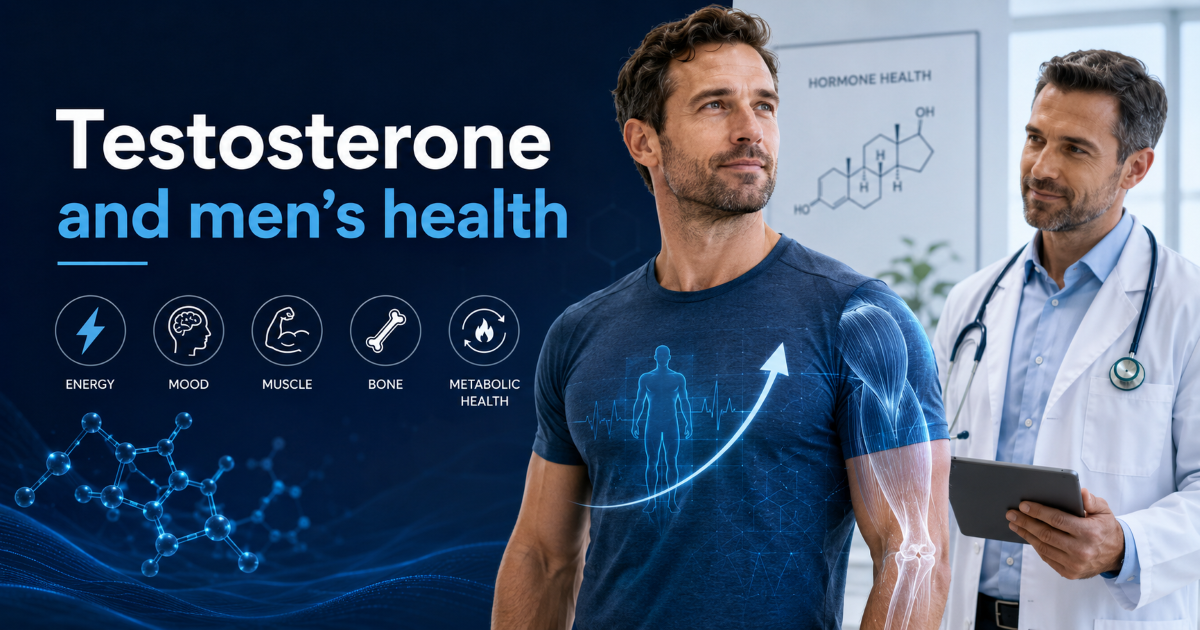 Role of androgen and testosterone in male physiology