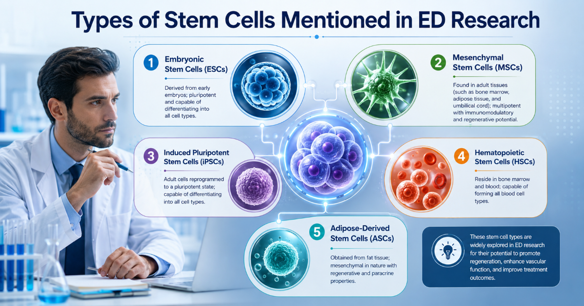 Types of stem cells used in regenerative medicine research