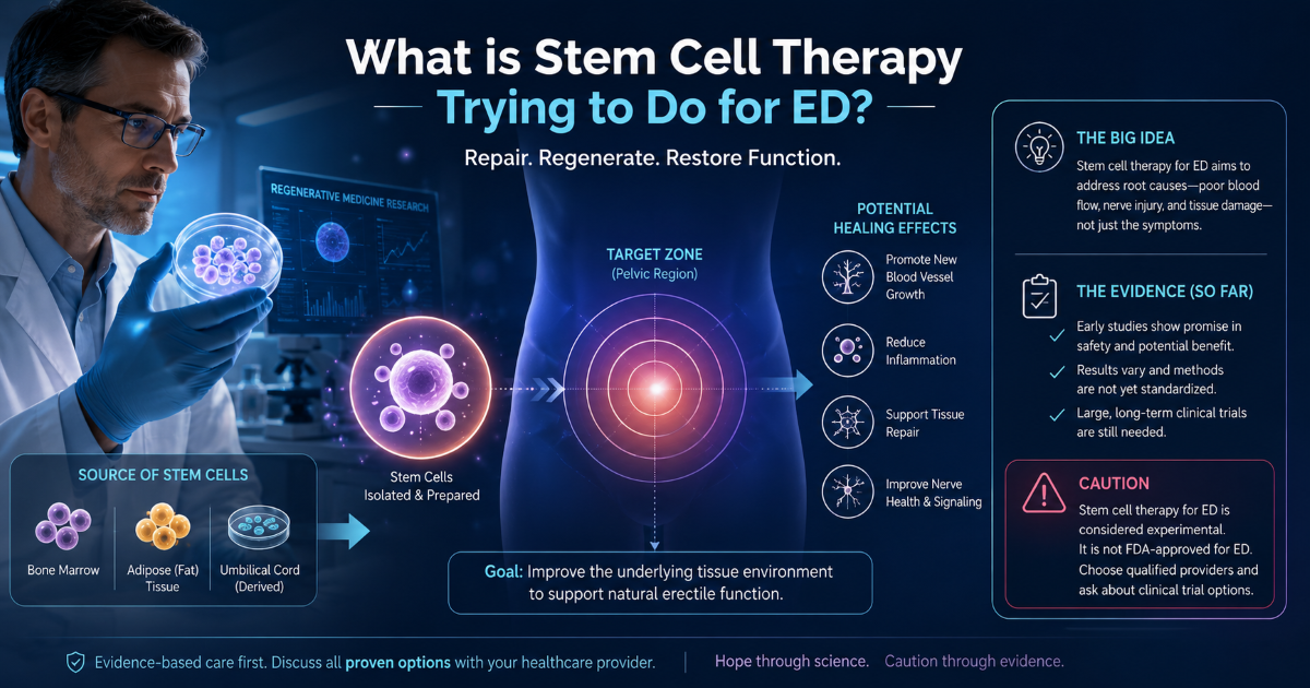 Stem cell therapy for erectile dysfunction