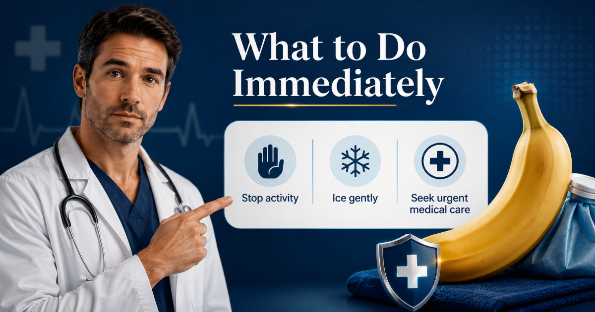 What to do if a penile fracture is suspected