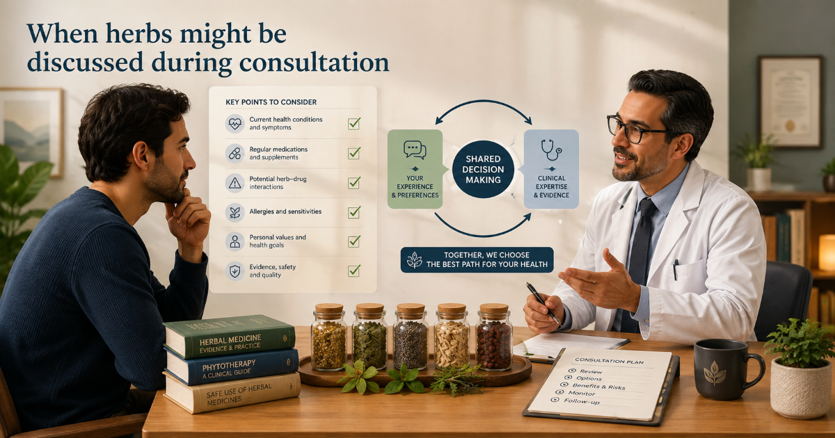 Medical review before using herbs for ED