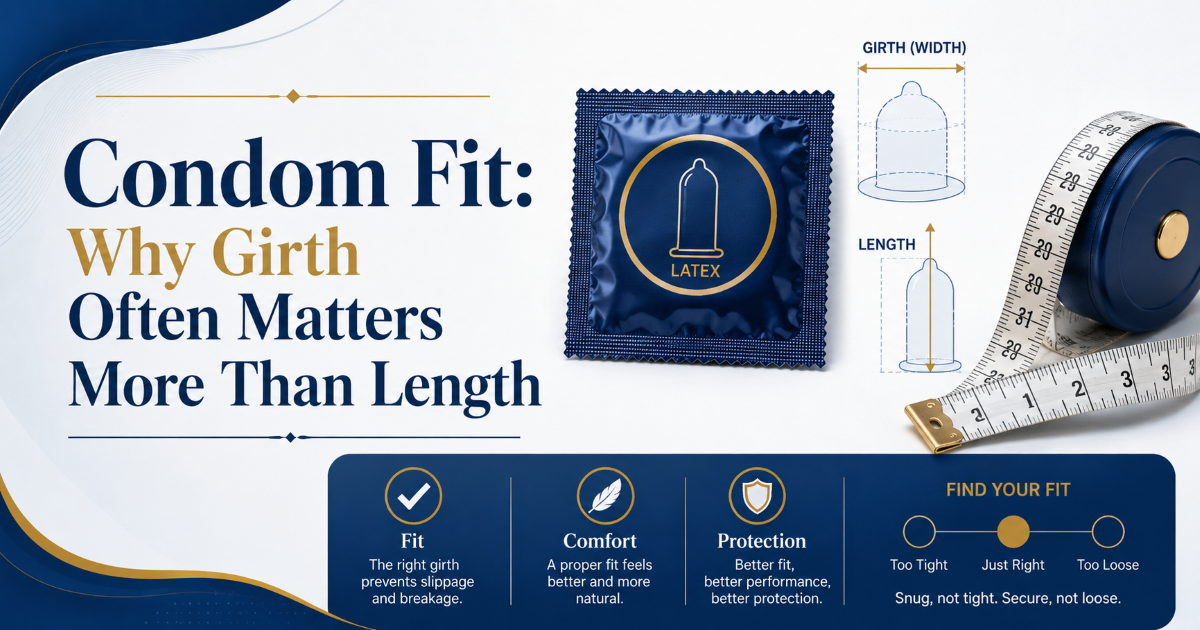 Condom fit and penile girth considerations for comfort, slipping, tightness, and safer use