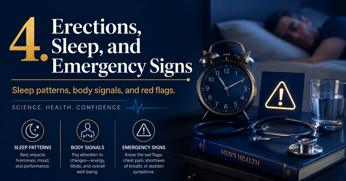 Nighttime erections erectile function and warning signs such as persistent erectile dysfunction or priapism