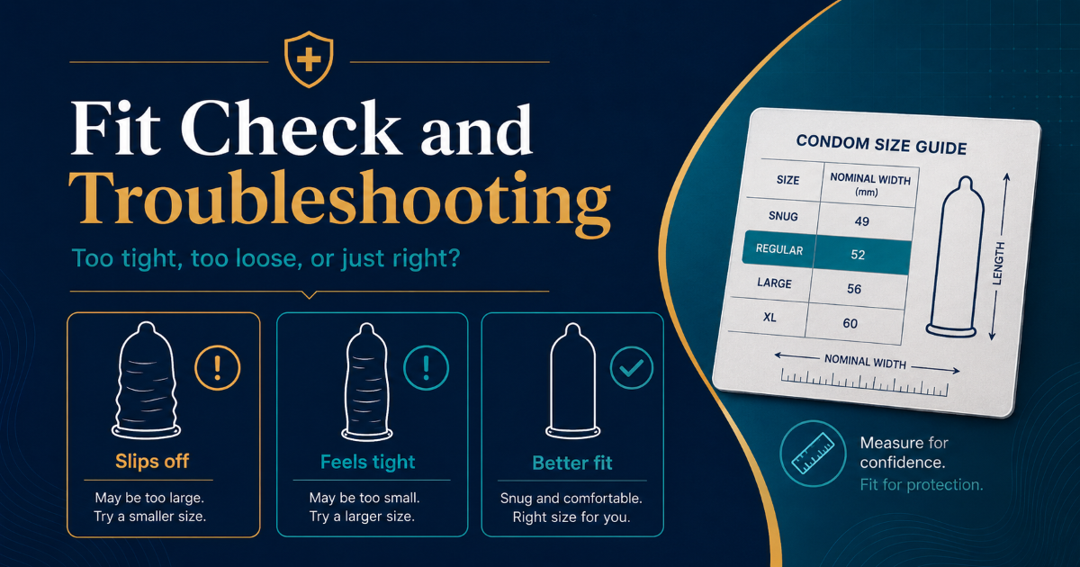 Choosing the right condom size from penile girth and nominal width