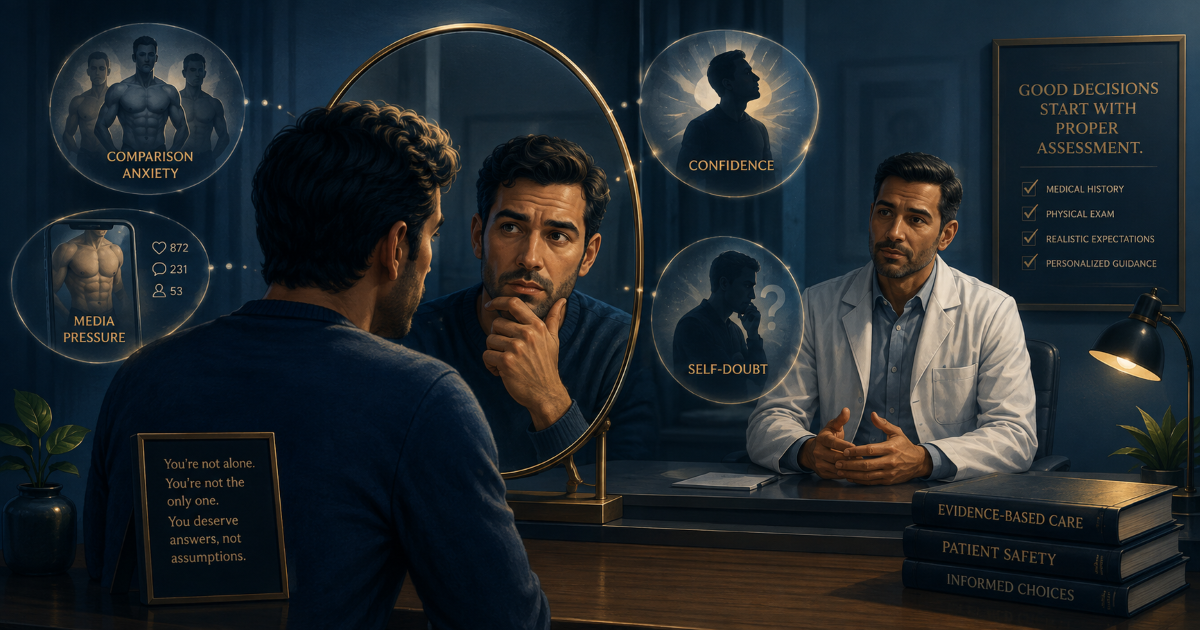Why men ask about safe penis enlargement and medical assessment