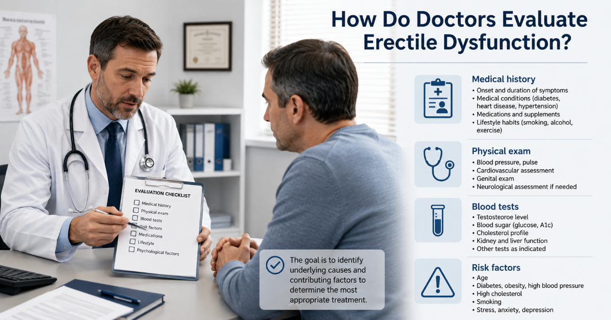 How doctors evaluate erectile dysfunction