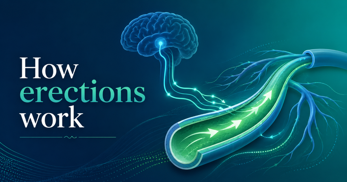 Male erection physiology and blood flow education