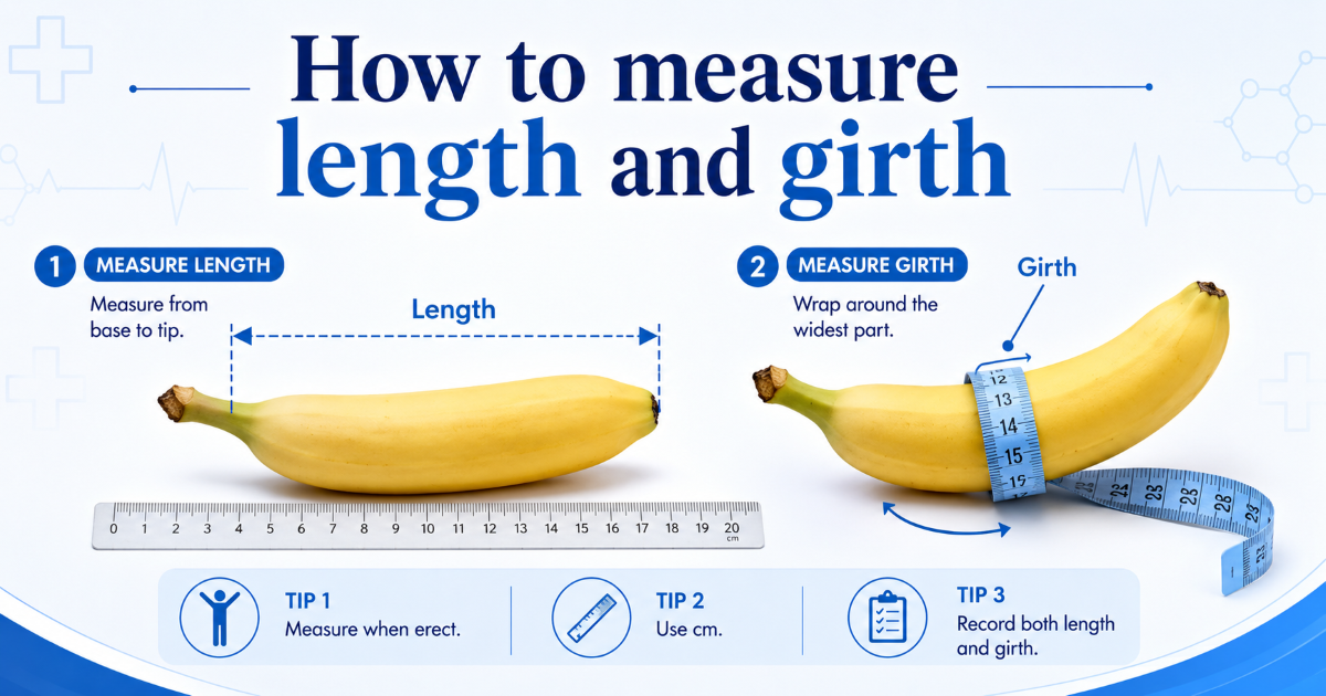 How to measure penis length and girth