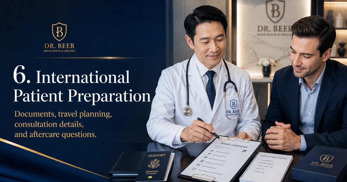 Doctor Beer patient consultation and medical planning