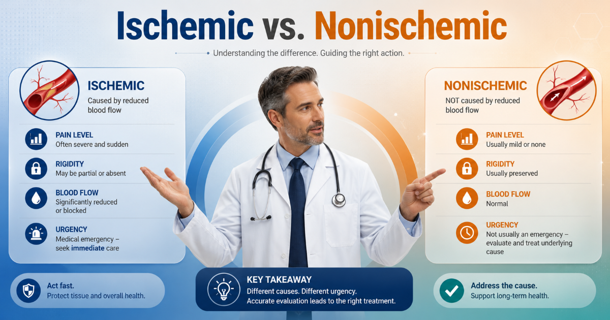Ischemic versus nonischemic priapism and why the distinction changes urgency and treatment