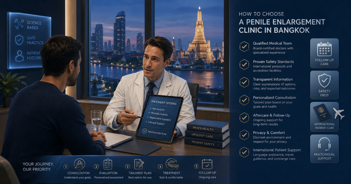 Choosing a penile enlargement clinic in Bangkok for international patients