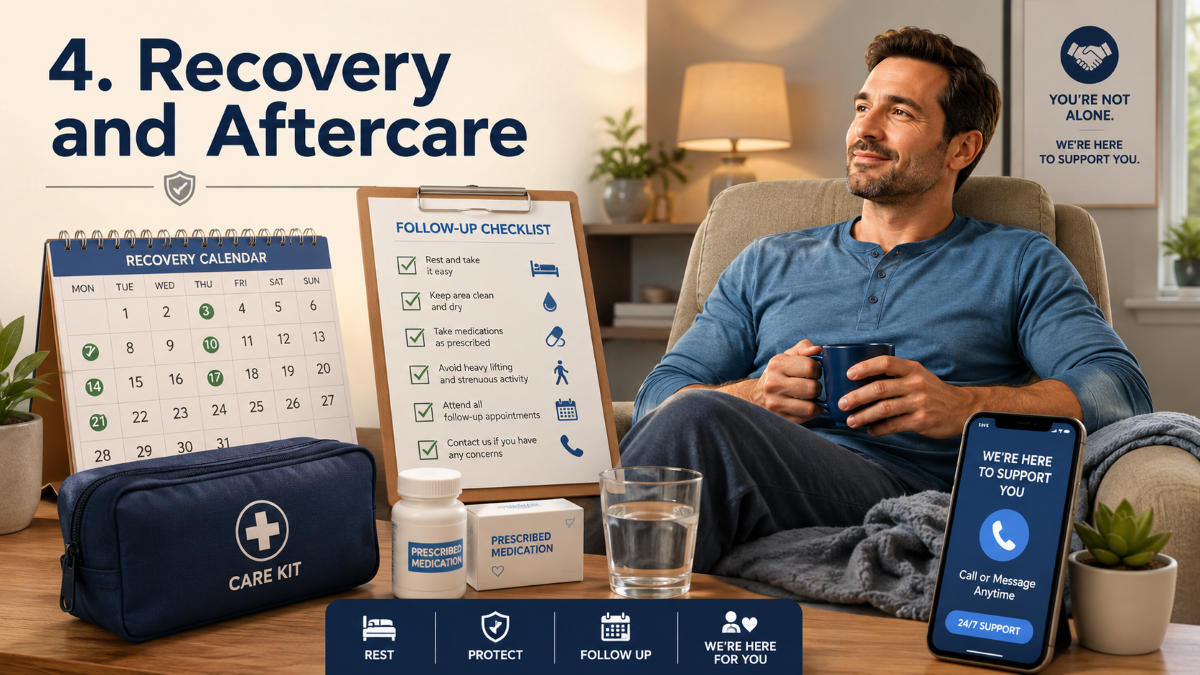 Full course penile enhancement recovery and aftercare