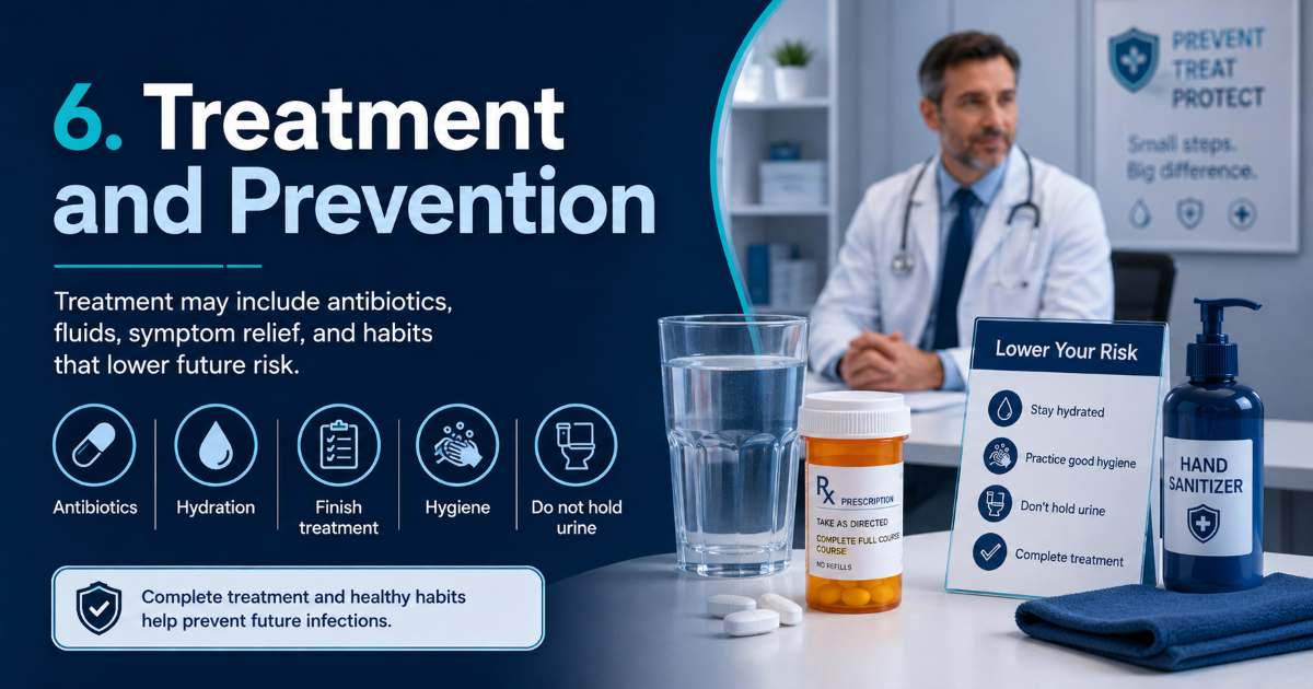 Bladder infection treatment and prevention including antibiotics hydration recurrence review and realistic expectations