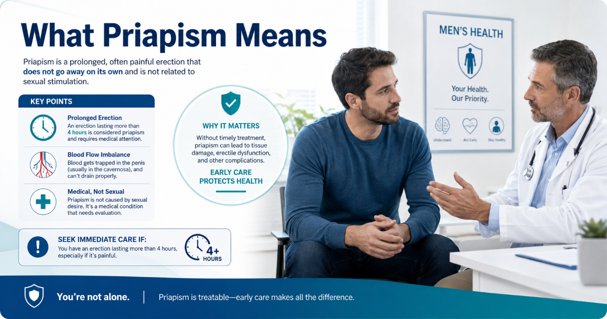 Priapism prolonged erection medical emergency guide