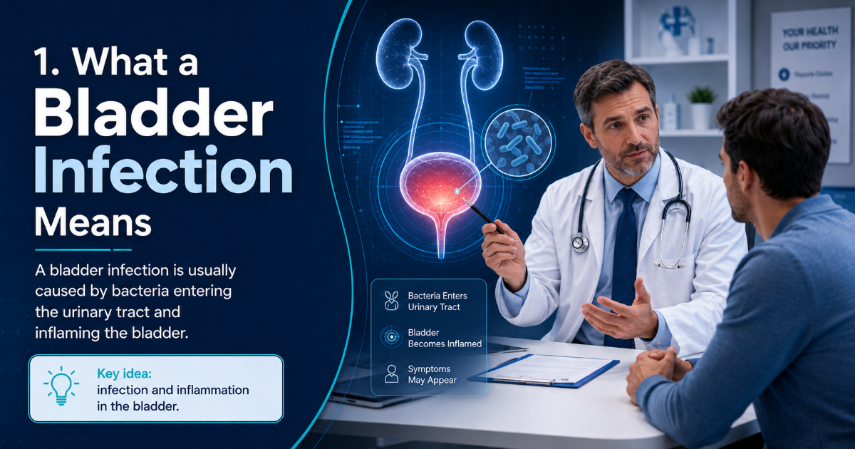 Bladder infection treatment and UTI medical assessment