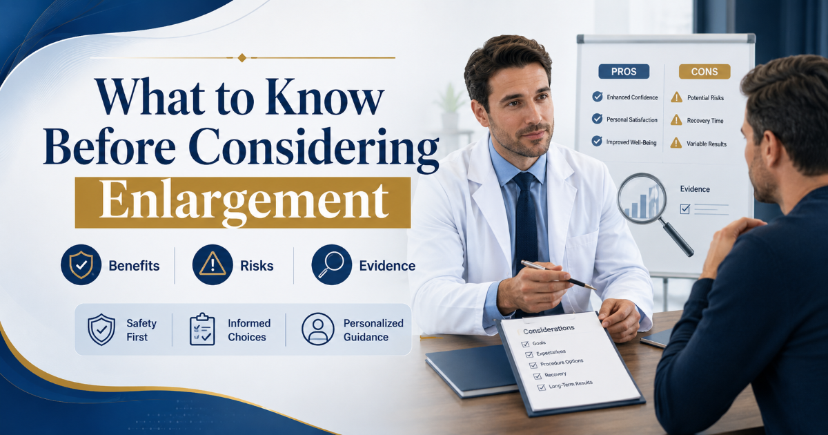 Penis lengthening decision should include medical assessment and realistic expectations