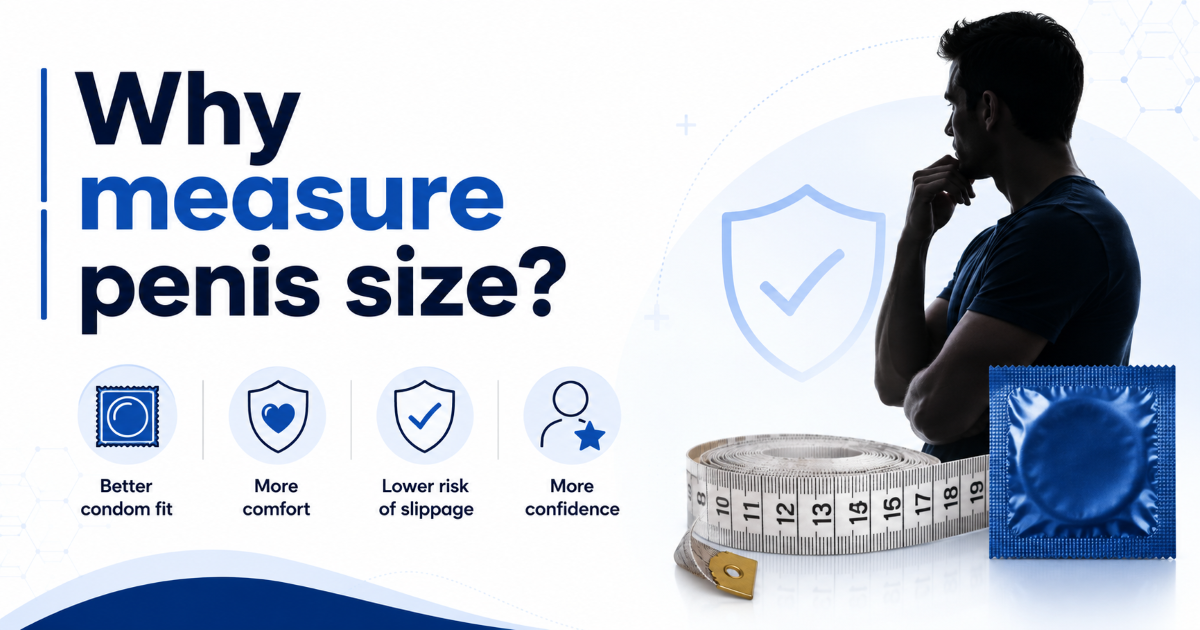 Penis measurement for safer condom fit