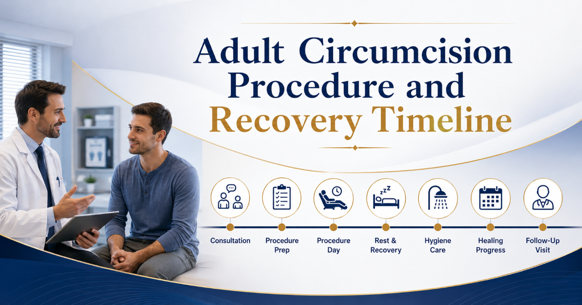 Adult circumcision recovery and aftercare timeline