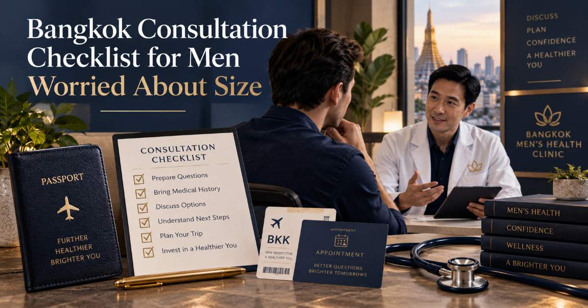 Bangkok men health clinic consultation checklist for penis size concern and intimacy confidence