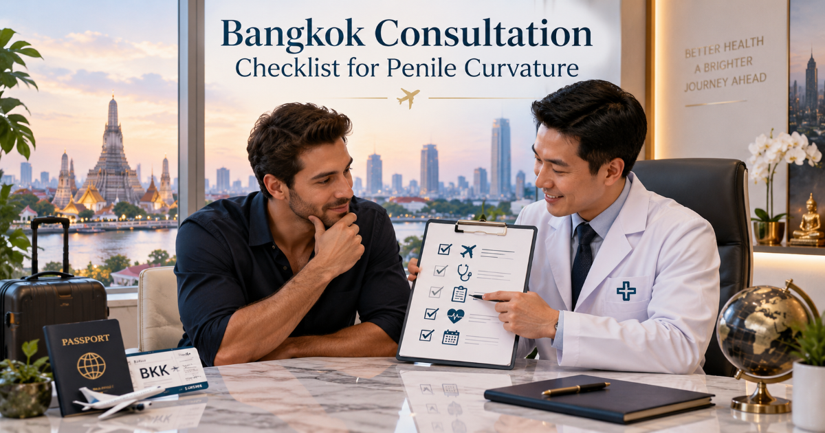 Bangkok men's health consultation checklist for penile curvature symptoms photos timeline and treatment questions
