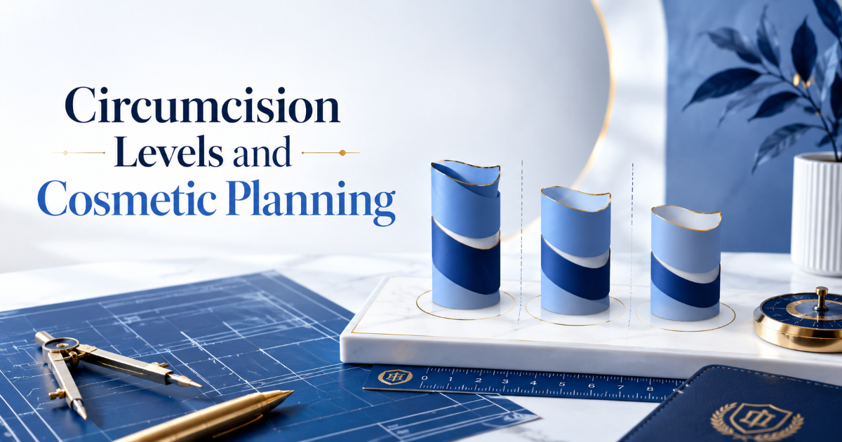 Circumcision levels and foreskin planning