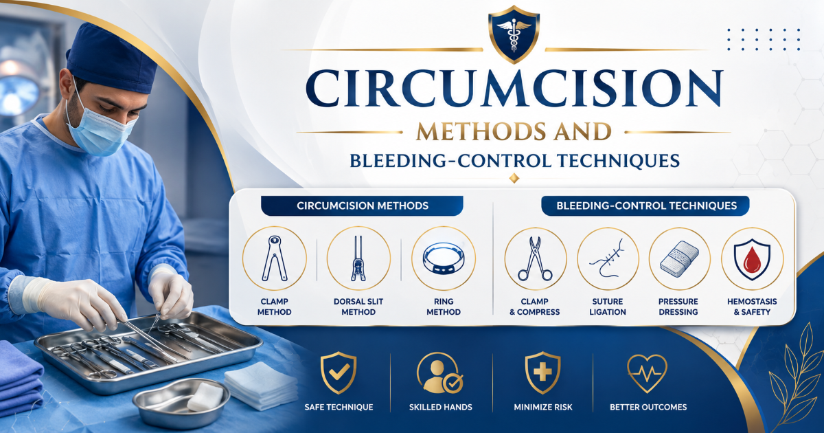 Types of circumcision methods for adults