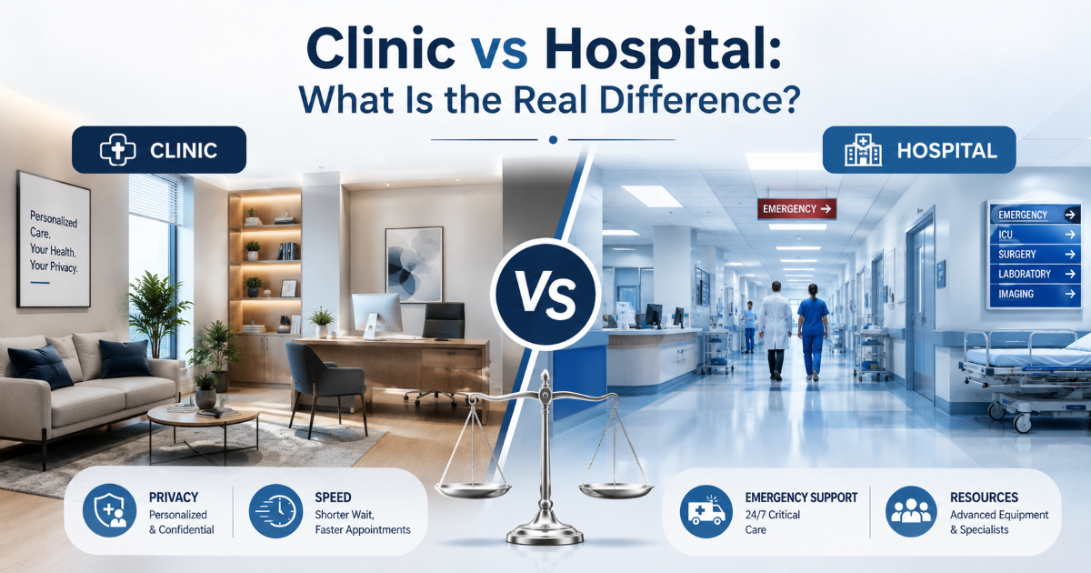 Adult circumcision clinic versus hospital planning