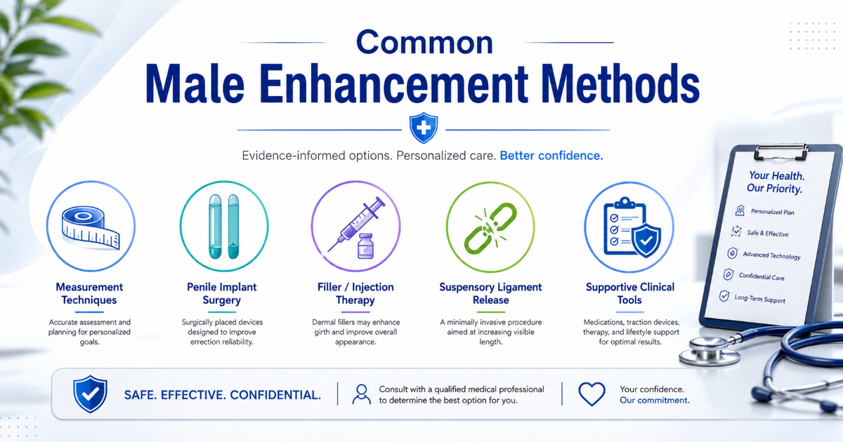 Male enhancement methods and tissue options