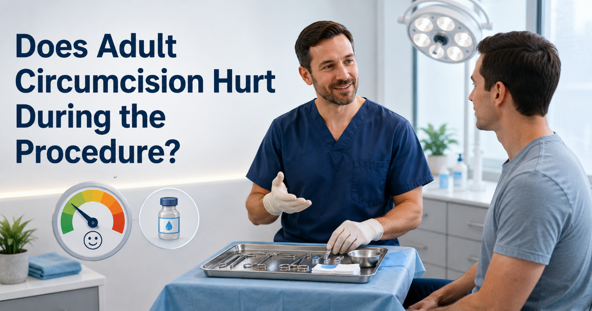 Adult circumcision anesthesia and pain control overview