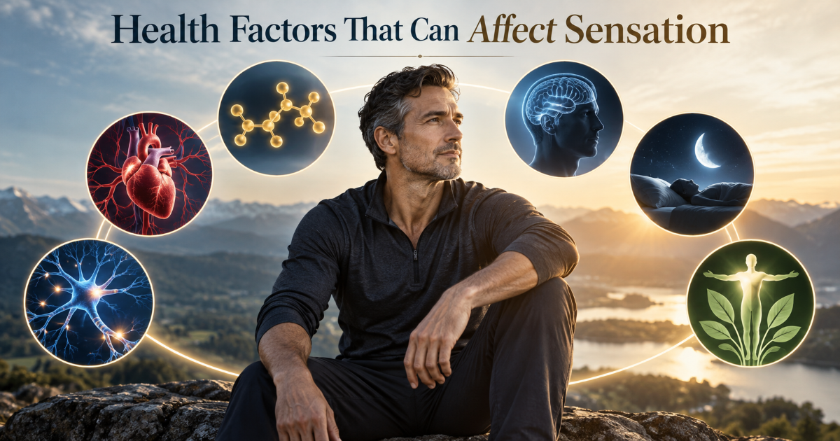 Medical checklist for health factors that can affect sexual sensation including stress sleep blood flow medication and hormones