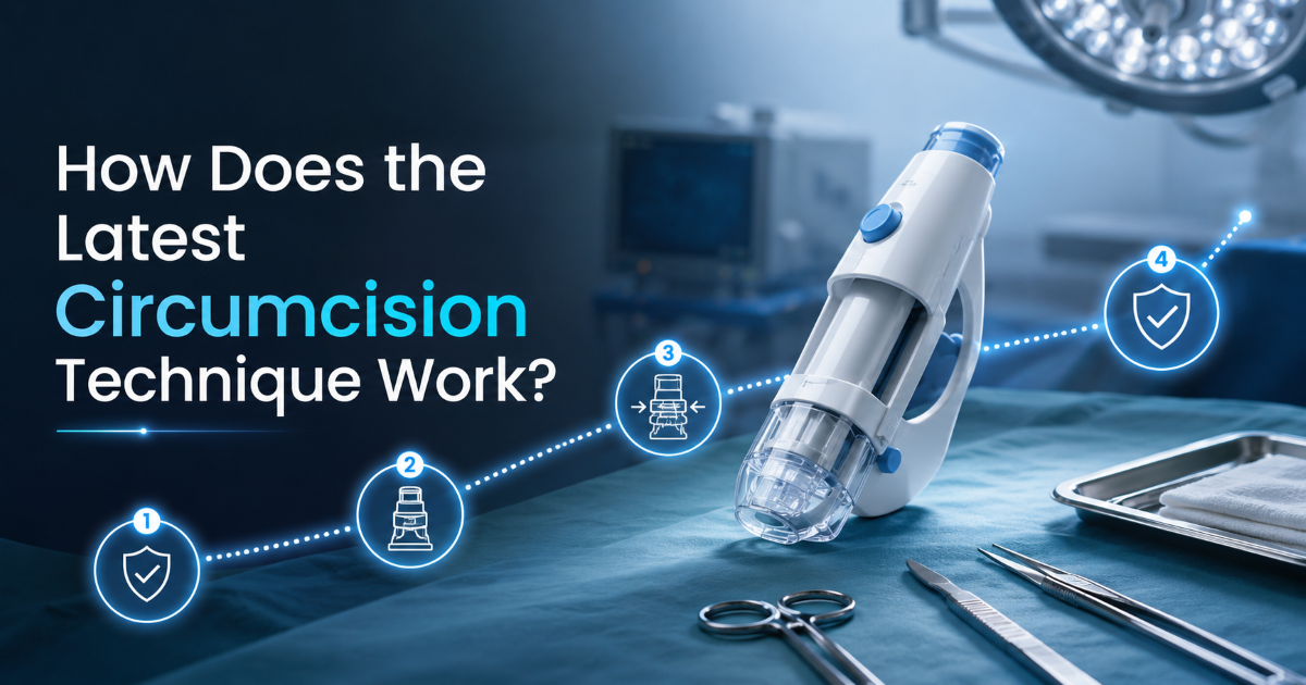 Device-assisted circumcision and bleeding-control concept