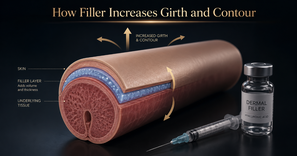Techniques for increasing penis size with filler