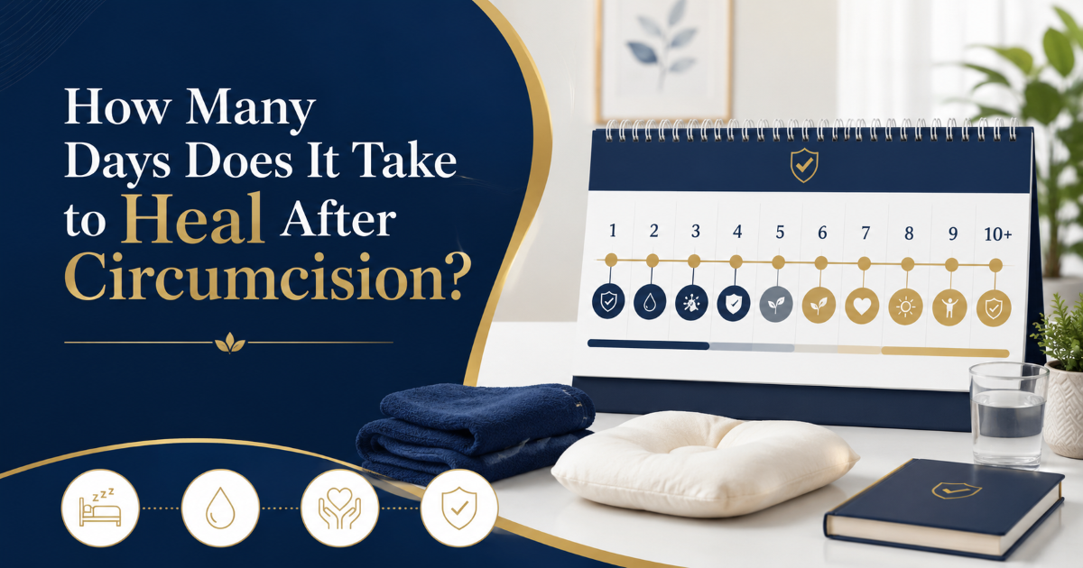 Adult circumcision healing timeline after bloodless circumcision