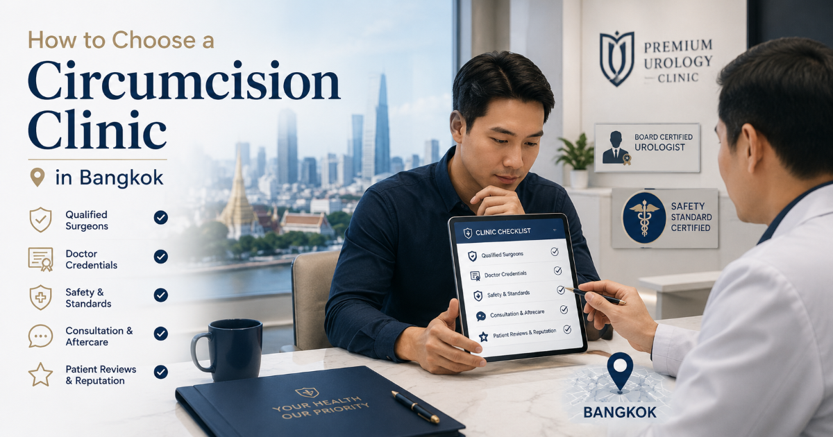 Bloodless titanium circumcision clinic Bangkok planning