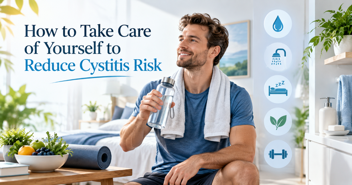 Cystitis prevention habits including hydration not holding urine and safer genital hygiene