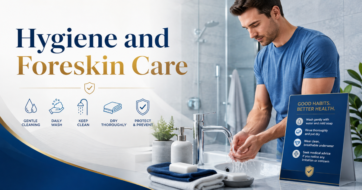 Circumcised versus uncircumcised hygiene and foreskin care